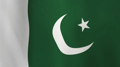Abstract Pakistan Flag Wavy Motion Background with Seamless Ripple Distortion Stock Footage 307511906