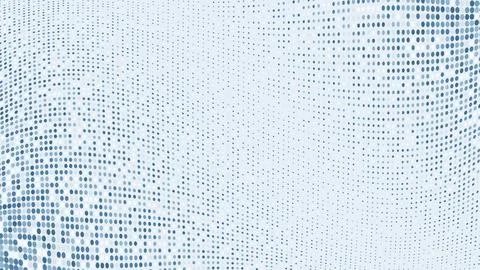 Abstract pale blue wavy dotted background Stock Illustration