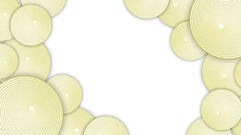 Abstract pale concentric circle border framing a center with soft shadows a.. 스톡 동영상 337265911