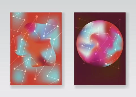 Abstract pale red cosmic backgrounds Stock Illustration