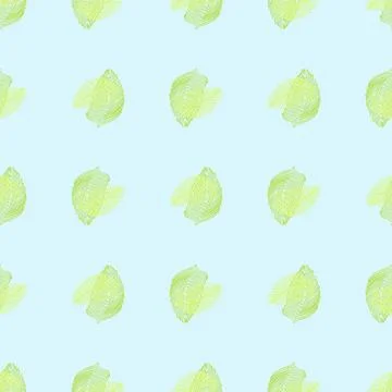 Abstract palm leaf seamless pattern with hand drawn foliage print. Simple Jun イラスト素材