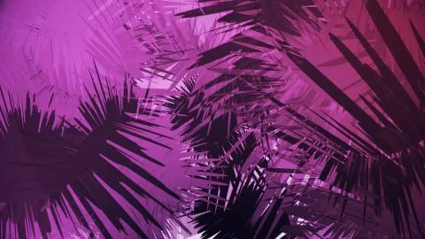 Abstract Palm Leaves Stock Illustration