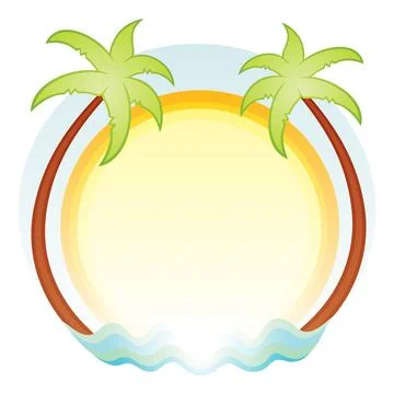 Abstract palm trees Stock Illustration