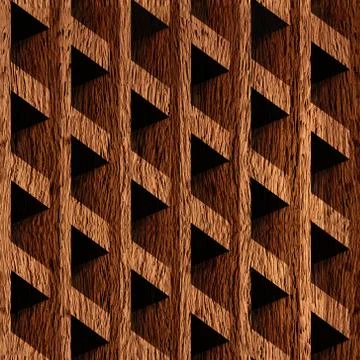 Abstract paneling blocks stacked for seamless background, wooden surface Stockillustratie