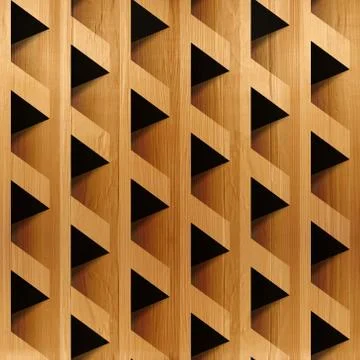 Abstract paneling blocks stacked for seamless background, wooden surface Stockillustratie