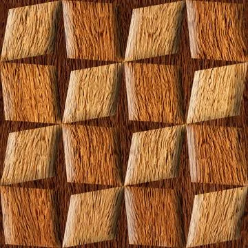 Abstract paneling pattern - seamless background - wooden texture Stockillustratie