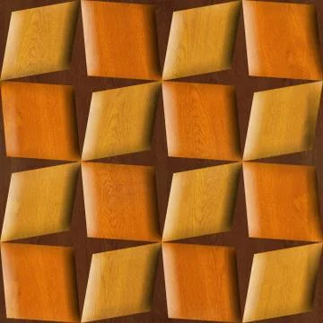 Abstract paneling pattern - seamless background - wooden texture イラスト素材