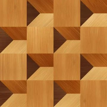 Abstract paneling pattern - seamless background - wooden texture 스톡 일러스트