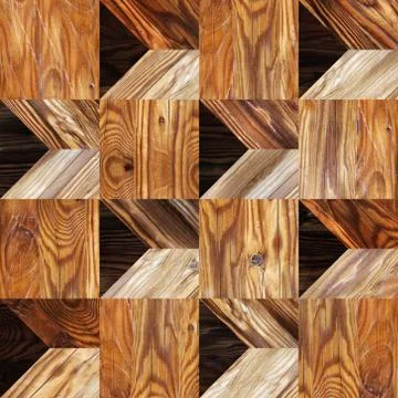 Abstract paneling pattern - seamless background - wooden texture Illustrazione stock