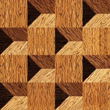 Abstract paneling pattern - seamless background - wooden texture Illustrazione stock