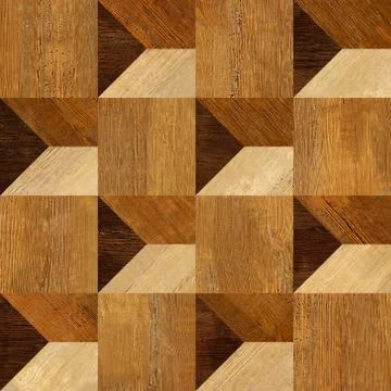 Abstract paneling pattern - seamless background - wooden texture イラスト素材