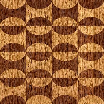 Abstract paneling pattern - seamless background - wooden texture 库存插图