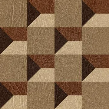 Abstract paneling pattern - seamless background - leather texture Stock Illustration