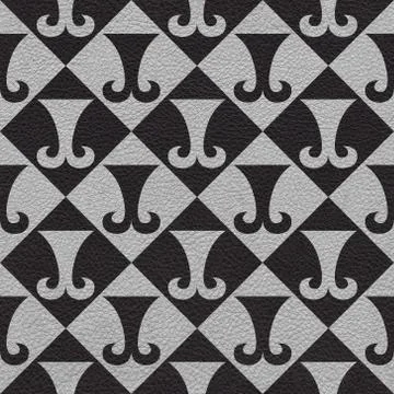 Abstract paneling pattern - seamless background - hipster symbol Stock Illustration
