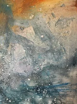 Abstract panorama Elements of space and galaxy Foto stock