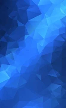 Abstract panoramic background with blue triangles - Vector Stockillustratie