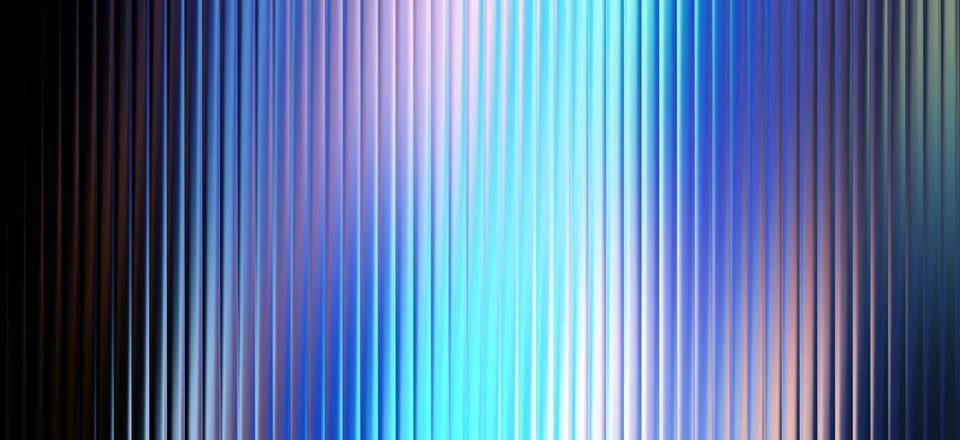 Abstract panoramic background with vertical ribbed glass texture. Bright gl.. Stock Illustration