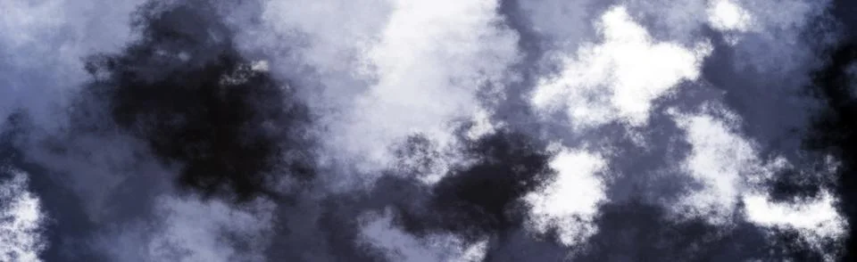 Abstract panoramic dark background with dramatic cloudy smoke texture and g.. イラスト素材