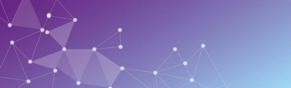 Abstract panoramic plexus background with connected lines and dots. Geometric Illustrazione stock