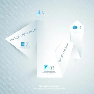 Abstract paper background. Vector illustration for your business presentation Stock Illustration