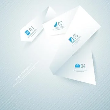 Abstract paper background. Vector illustration for your business presentation Stock-Illustration