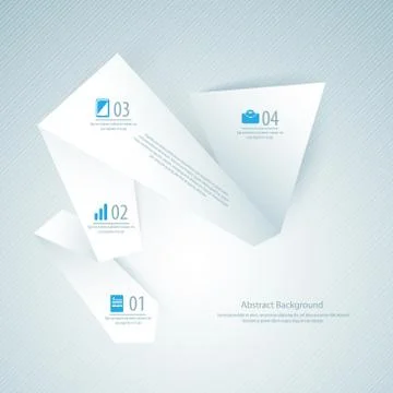 Abstract paper background. Vector illustration for your business presentation Illustrazione stock