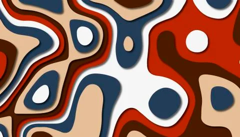 Abstract paper carve template background,for book cover. Illustrazione stock
