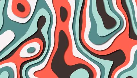 Abstract paper carve template background,for book cover. Illustrazione stock