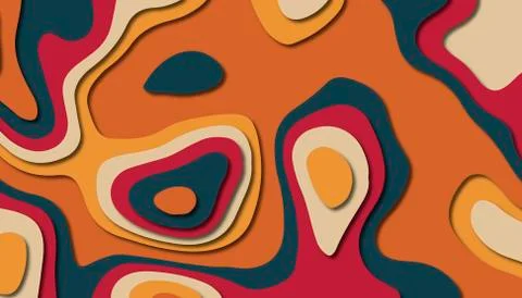 Abstract paper carve template background,for book cover. Stock Illustration