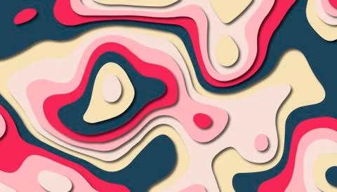 Abstract paper carve template background,for book cover. Illustrazione stock