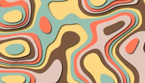 Abstract paper carve template background,for book cover. Stock Illustration
