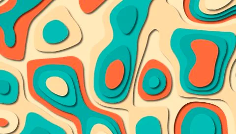 Abstract paper carve template background,for book cover. Stock Illustration