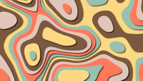 Abstract paper carve template background,for book cover. Illustrazione stock