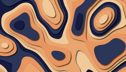 Abstract paper carve template background,for book cover. Stock Illustration