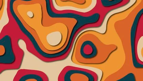 Abstract paper carve template background,for book cover. Stock Illustration