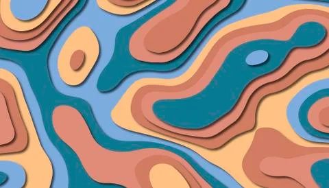 Abstract paper carve template background,for book cover. Stock Illustration