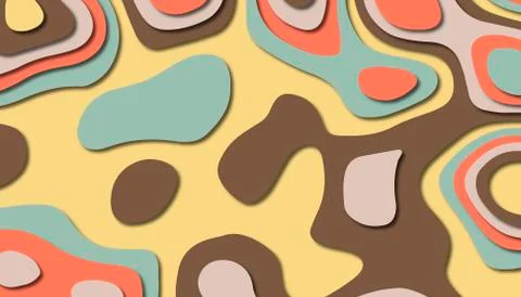 Abstract paper carve template background,for book cover. Stock Illustration