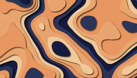 Abstract paper carve template background,for book cover. Stock Illustration