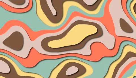 Abstract paper carve template background,for book cover. Stock Illustration
