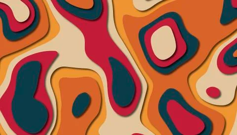 Abstract paper carve template background,for book cover. Stock Illustration