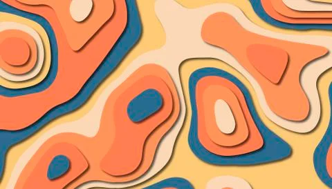Abstract paper carve template background,for book cover. Stock Illustration