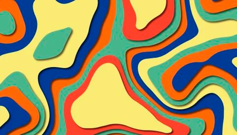 Abstract paper carve template background,for book cover. Illustrazione stock