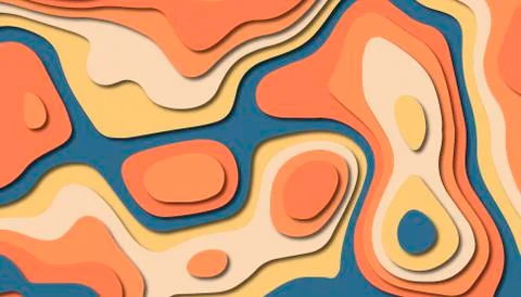 Abstract paper carve template background,for book cover. Stock Illustration