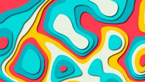 Abstract paper carve template background,for book cover. Illustrazione stock