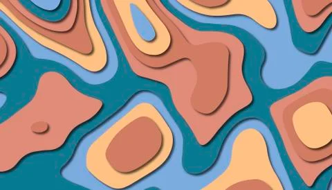 Abstract paper carve template background,for book cover. Stock Illustration