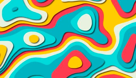 Abstract paper carve template background,for book cover. Stock Illustration