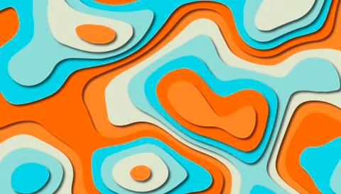 Abstract paper carve template background,for book cover. Stock Illustration