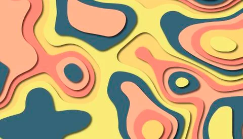 Abstract paper carve template background,for book cover. Stock Illustration