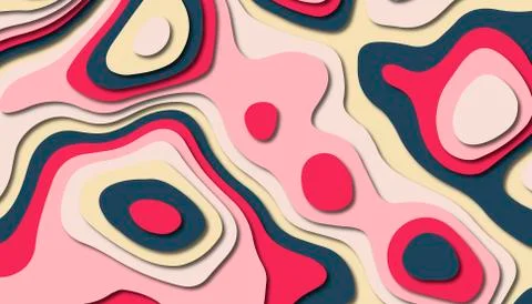 Abstract paper carve template background,for book cover. Stock Illustration