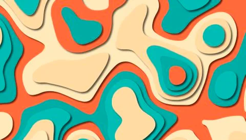 Abstract paper carve template background,for book cover. Stock Illustration